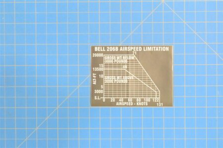 206-072-665-001 - Decal, Nameplate, Bell 206