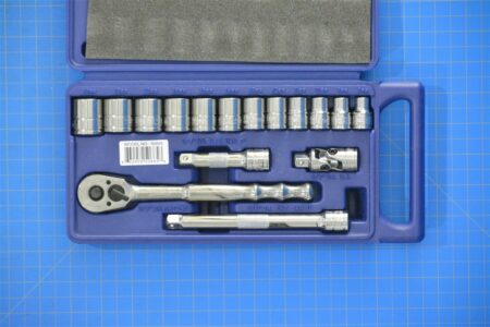 JHW50665 - 16 Piece 3/8" Drive Socket And Drive Tool Set, 6-Point, Compact Case, Metric, Williams Industrial Tools