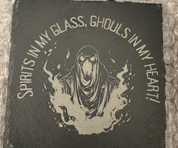 Spirits in my glass Halloween Coaster