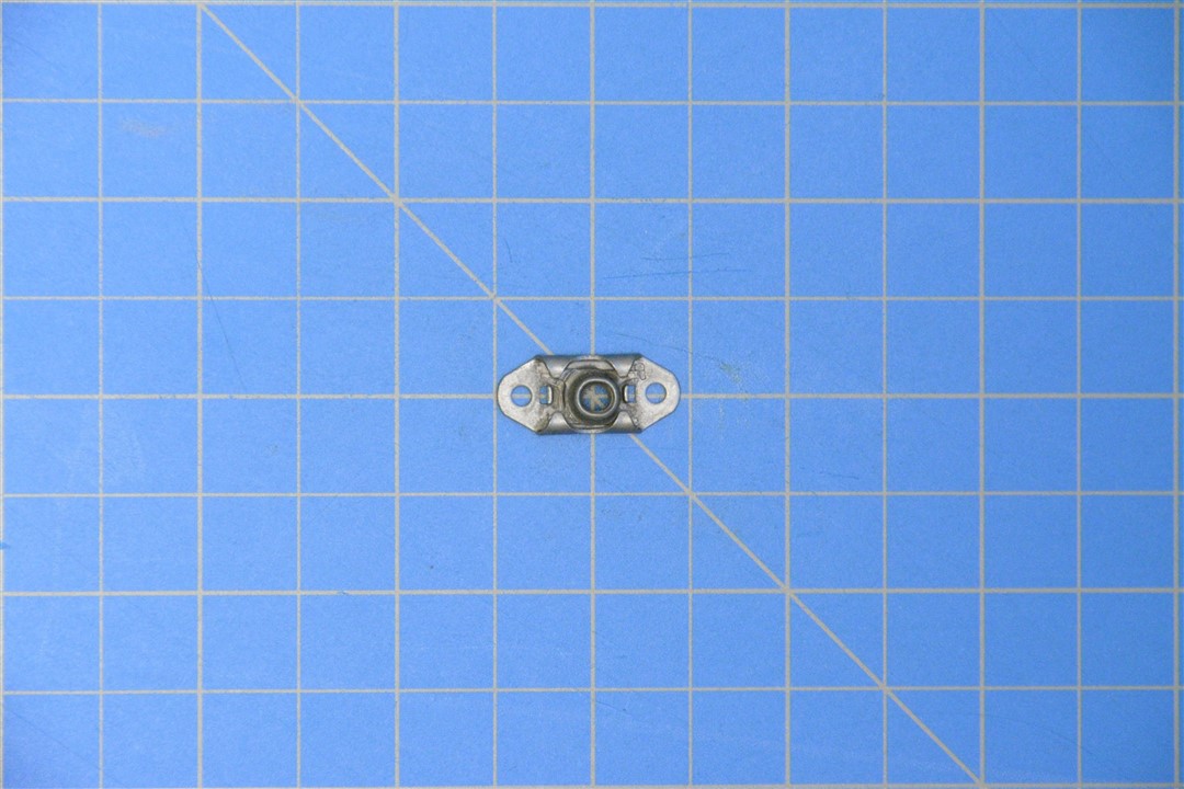 MS21059L08 - SELF-LOCKING NUT PLATE, 2 LUG, CADMIUM, CARBON STEEL, FLOATING NUT, DRY FILM LUBRICANT