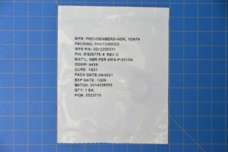 MS28778-8 - O-RING, PREFORMED PACKING, RUBBER (BUTADIENE-ACRYLONITRILE)