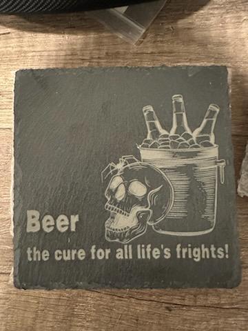 CU_CST-HA-SLT-BFF-01 - Beer Fright Fixer Slate Coaster